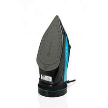 Zilan ZLN0989 Electric Iron, 2200W Power, Anti-Scale, Corded/Cordless Use, Adjustable Temperature, Blue - Blue - View 6