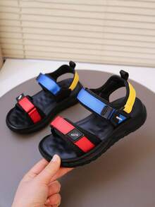 Boys' Fashion Sports Beach Sandals, New Summer Open Toe Children Sandals - Blue - View 8