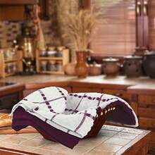 Utopia Toallas - Paquete de 12 toallas de cocina 15 x 25 pulgadas 100% algodón hilado en anillo plato de lino súper suave y absorbente juego de toallas de té y bar color burdeos - Borgoa - Ver 5