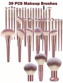 Bộ cọ trang điểm 20/39/36 món cao cấp, lông tổng hợp, dùng để tán phấn mắt và các loại dụng cụ trang điểm. - Nhiều màu - Xem 12