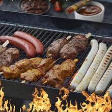 1 pieza Rejilla de enfriamiento de acero inoxidable negro, rejilla para hornear en el horno para cocinar, hornear y asar a la parrilla - Negro - Ver 7