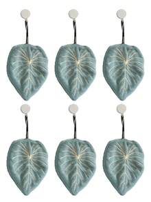 1pc/3pcs/6pcs Creative Leaf Design Hand Towel, Hanging Decorative Towel For Kitchen, Bathroom, Bedroom, Absorbent & Easy To Clean, Personalized Towel - Multicolor - View 9