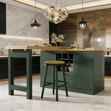 Bar Tables - Antique Green + MDF - View 1