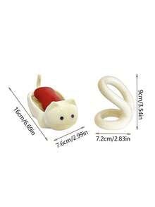 1pc Cat Shaped Soap Dish, Soap Holder, Countertop Soap Tray, Adhesive Soap Box Decor, Suitable For Kitchen And Bathroom - Multicolor - View 6