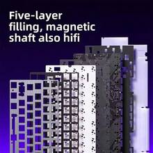 AULA HERO 84HE Wired Mechanical Keyboard, 80% Layout, 84 Keys, RT Gaming, 8K Polling Rate, RGB Lighting, 5-Layer Cushioning - View 6