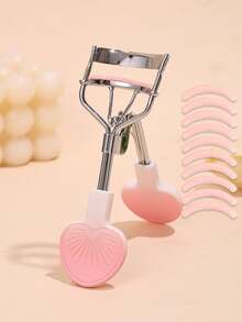 1 cái kẹp uốn mi chuyên nghiệp - Kẹp uốn mi bằng thép không gỉ cho độ cong lâu dài, dụng cụ uốn mi trang điểm, phụ kiện trang điểm mắt chất lượng cao, tạo hình mi chuyên nghiệp lâu dài mà không làm hư hại mi, quà tặng cho phụ nữ, dụng cụ trang điểm thời trang giá cả phải chăng, dụng cụ trang điểm mắt, vật dụng cần thiết khi đi du lịch, quà tặng ngày Valentine - Màu Hồng baby - Xem 8