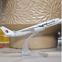 Base + Airplane Model, Detachable, Boxed Airplane Model Decor, World Airliner, A330 Airplane Model Simulation Solid Metal, Gift & Collection , Russia, Malaysia Airlines, Indonesia Eastern Airlines, Exquisite Facial Carving, Detailed Restoration, Excellent Desktop Decor Gift - Multicolor - View 14