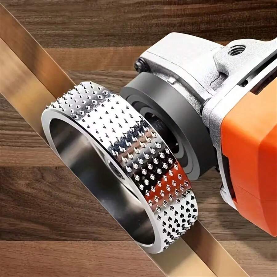 1pc High Carbon Steel Woodworking Carving Disc - Multi-Function Grinding & Shaping Wheel With Precision Edge, Suitable For Professional And DIY Woodworking, Compatible With Angle Grinder - Ideal For Carving, Smoothing, Deburring - Durable Structure For Hard And Soft Woods, Professional-Grade Tool, High-Performance Tool, Crafters Specialty