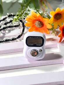 电子念珠戒指，手指电子念珠祈祷戒指计数器，数字显示便捷戒指计数器，减压手压计数器，适用于商务、祈祷计数、节日礼物 - 多色 - 查看 4