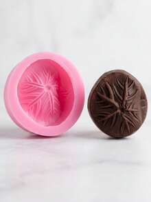 1pc Silicone Mold In Lotus Leaf Shape, Suitable For Cake Decoration, Chocolate, Pudding Mold - Multicolor - View 3
