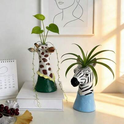 1 chiếc bình hoa phong cách Bắc Âu họa tiết ngựa vằn, thích hợp để cắm hoa phòng khách, trang trí tủ TV, bàn trang điểm, quà tặng tân gia cao cấp.
