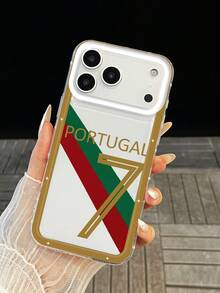 1 pièce Coque de téléphone Coupe du monde de football, Coque de téléphone Portugal n°7, Coque de téléphone transparente style sport antichoc, Compatible avec iPhone. Convient pour la Journée internationale du football, la saison de la Coupe du monde/Euro, cadeau idéal pour les fans de football - Transparent - Voir 7
