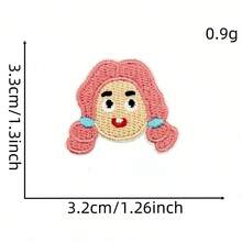 1 miếng vá vải thêu vi tính kiểu Hàn Quốc tự dán nhiệt, hình hoạt hình mini, có thể ủi. - Miếng vá vải hình nhân vật hoạt hình - Xem 14