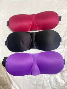 Bộ 1/3 chiếc mặt nạ ngủ cao cấp, mặt nạ ngủ cản sáng hoàn toàn dành cho cả nam và nữ, mặt nạ ngủ hình cốc 3D với dây đeo điều chỉnh được, thích hợp cho du lịch, ngủ trưa, đi học, đi làm và sử dụng tại nhà. - Nhiều màu - Xem 18