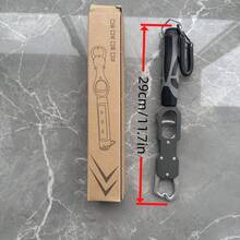 18kg Capacity Heavy Duty Fish Lip Gripper, Stainless Steel Fish Lip Clamp With Spring Rope And Carabiner, Durable Design, Corrosion Resistant, High Quality Metal, Suitable For Outdoor Sports Enthusiasts And Leisure Fishing - Multicolor - View 7