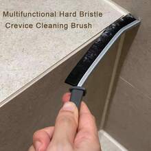 Pack Multi-Purpose Crevice Cleaning Brushes Set - No-Electricity Needed Hard Bristle Brushes For Bathroom, Toilet & Kitchen_GAP Cleaning Tool For Sink, Drain & Tile_JOINTS - Black - View 4