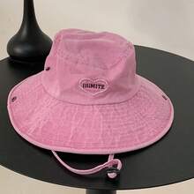 Mũ tai bèo hình trái tim kiểu retro mới dễ thương, mũ câu cá chống nắng đa năng dành cho nữ, thích hợp cho mùa xuân/hè. - mũ - Xem 11