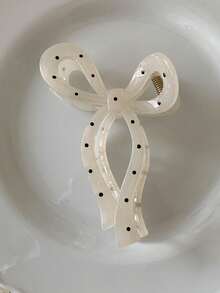 1/2pcs Polka Dot Bow Hair Clips, Suitable For Everyday, Vacation, Weddings, Graduations And Back To School - Multicolor - View 9
