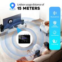 新款 RT06 蓝牙 5.4 发射器接收器，支持 USB 闪存盘、TF 卡、同轴光纤、3.5mm AUX 音频适配器 - RT06 - 查看 6