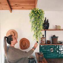 1 Bouquet Lifelike Artificial Decorative Flowers, UV-Resistant Simulated Plants For DIY, Home, Garden, Dining Table, Living Room, Wedding, Party Decoration, Spring & Summer, Valentine's Day Centerpieces - yellow green - View 6