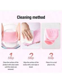 2/1 Pair Reusable Gel Moisturizing Foot Socks - Soft Nourishing Socks, Foot Care Socks, Easy To Clean Lightweight Design, Suitable For Home Foot Care, Cracked Heels And Softening Rough Skin - Multicolor - View 8