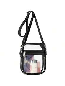 Transparent Crossbody Bag, Suitable For Sports Venues, Concerts, Sports Events, Unisex PVC Material, Beach - Multicolor - View 10