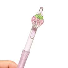 Bộ 2/5 bút bi hình dâu tây, bút bi móc khóa giảm căng thẳng hương trái cây, bút bi chất lượng cao dành cho nữ. - Hình chữ nhật - Xem 3