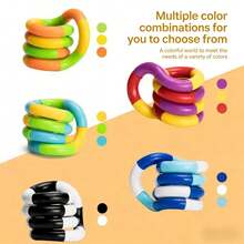 Set de 3 piezas de juguetes antiestrés de cubo de estado de ánimo de unicolor de moda - A - Ver 6