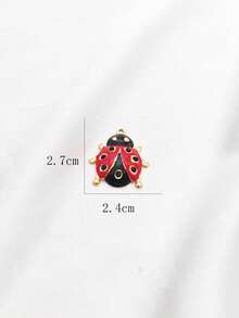 1 mặt dây chuyền hình bọ rùa đính đá kiểu cổ điển bằng thép không gỉ, thích hợp cho đi chơi, đeo hàng ngày và các lễ hội. - Vàng - Xem 5