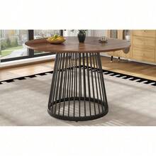 Dining Tables - Black White + MDF+Metal - View 10