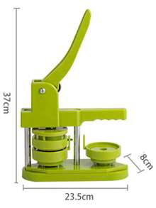 Máquina Hacer Botones Prensa Perforadora Insignias 25mm Verde País - 25 mm verde - Ver 7