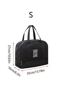 1pc Large-Capacity Portable Travel Bag With Dry-Wet Separation, Hand-Held Waterproof Storage Bag For Men's And Women's Clothing, Short-Distance Business Trip Luggage Bag - Multicolor - View 18