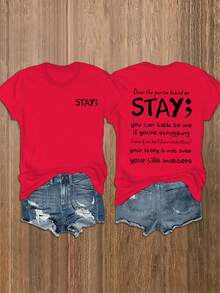 Summer Women'S Front And Back STAY Printed Short-Sleeve T-Shirt, Made From Comfortable And Breathable Fabric, Perfect For Casual Sports Style, Suitable For Spring And Summer. Loose Fit Benito Bowl,Big Game, Football Fast Delivery Women'S Casual And Stylish Short-Sleeved Printed Shirt/T-Shirt, Breathable, Suitable For Outdoor Sports, Everyday Wear, Birthday Gifts, Christmas Gifts, Halloween Gifts, Or As A Commemorative Shirt For Friends Or Loved Ones. Also Suitable As A Pullover - trắng - Xem 5
