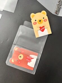 1 件 A5 活页夹口袋，带盖预算信封，A5 活页夹口袋，钱包式收纳包，透明 PVC 储蓄挑战信封，1/2/3/4 口袋收纳选项，A5 活页夹封面，6 孔现金信封内衬，迷你活页夹口袋，用于照片卡片收纳整理。口袋文件夹/口袋收纳包。 - A5 - 查看 8