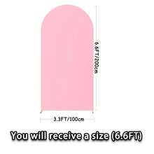 eluckya Wedding Arch Backdrop Set,  Arch Covers Backdrop, Suitable For Birthday Decorations, Party Supplies, Gender Reveal Party Supplies, Wedding Decorations, Bridal Event Decorations, Baby Shower Supplies, Wedding Supplies And Arch Backdrop Frame (Arch Frame Not Included). - 粉色 - 查看 9