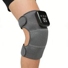 1/2Pcs Heated Knee Massager, Heated Foot Massager, Heated Shoulder Massager, Knee Pads, 3-In-1 Vibrating Heating Pad, Knee Pads, Shoulder Pads, Elbow Pads, Adjustable Size, Perfect For Halloween, Christmas, Birthday Gifts, And The Best Gift For Parents. - Grey - View 13
