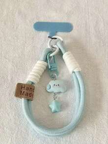 Dây đeo điện thoại ngắn hình đám mây và ngôi sao mới, kiểu dáng dễ thương, có mặt dây chuyền. - Nhiều màu - Xem 3