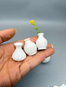 Miniature Collection Cabinet With Drawer Display Shelf, PLA Material Mini Vase, DIY Customizable Decorative Ornament, Durable And Anti-Drop Small Vase - Multicolor - View 8