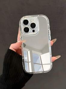 Acryl Spiegel Soft Handyhülle, minimalistisch kreative transparente Handyhülle, geeignet für iPhone 17 Pro Max/17 Pro/17 Air/17/16 Pro Max/16/16 Pro/16 Plus/16e/15/15 Pro Max/15 Pro/15 Plus/11/12/13/14 Pro Max/XS/XR/11 Pro/11 Pro Max/12 Pro/12 Pro Max/13 Pro/13 Pro Max/7 Plus/14 Pro/14 Pro Max/14 Plus/7 Plus/8 Plus/8/SE2 - Transparent - Übersicht 2