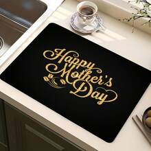1pc Carnation Hug Design - Multifunctional Absorbent Pad, Polyester Waterproof Table Protector Mat For Kitchen, Dining Table, Washing Machine, Bathroom Vanity, Kitchen Accessories, Party Supplies, Adds Happiness To Home - Carnation's Embrace - View 8