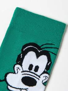 Disney 1双正品迪士尼男士袜子，万圣节和圣诞节礼物袜，经典卡通人物设计，新颖趣味款式，舒适透气时尚袜子 - 彩色 - 查看 3