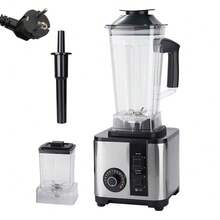 Multi-Functional Stainless Steel Breaking Machine, Large Capacity Home Blender, Juicer Soy Milk Grinder Mixer Food Processor - Black - View 2