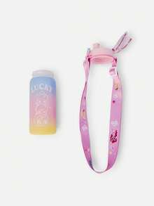 Balabala 2026 Botella de agua portátil y ligera de My Little Pony, con lindo diseño de dibujos animados, fácil de llevar - rosa - Ver 3