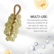 Grape Handmade Soap Facial Body Hand Gentle Cleaning Not Tight Brighten Moisturizing Skin Handcrafted Crystal Clear Long-Lasting Fragrance For All Skin Types Gift Box Style - Jasmine Gem Grape Soap - View 4