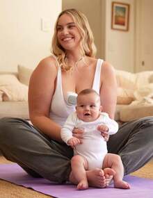 Momcozy S9 Pro Hands-Free Breast Pump Updated, Portable Breast Pump With Longer Battery Life And LED Display, 2 Modes And 9 Levels, 24 Mm Flange - Light Grey - View 6