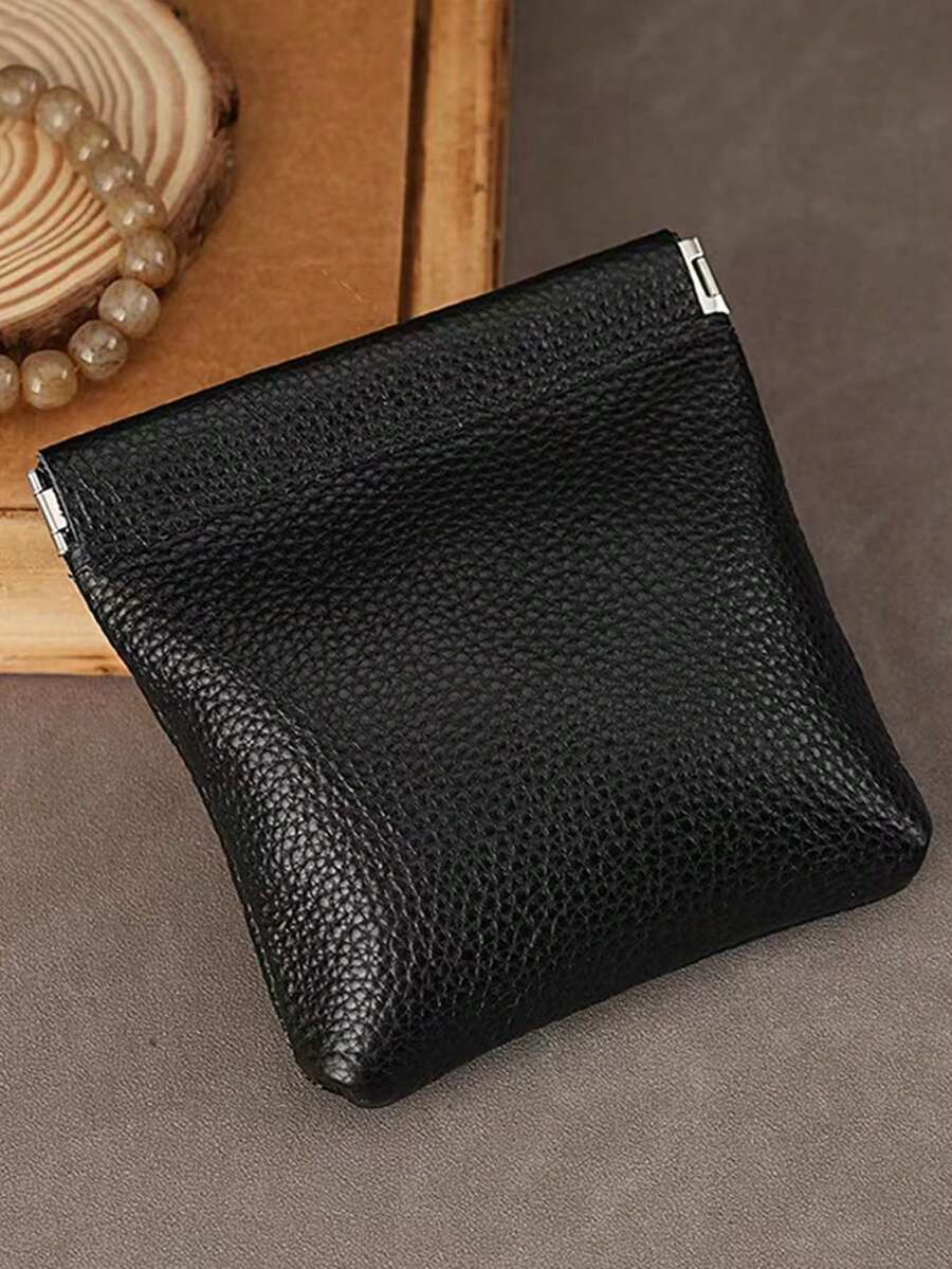 Unisex PU Mini Squeeze Coin Purse, Key Chain Wallet, Earphone Storage Bag, Cable Organizer, Small Cash Wallet - Multicolor - View 1
