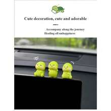 1pcs Cute Little Turtle Car Ornament Car Electric Car Small Ornament Car Interior Decoration Car Center Console Decorat - 5 chiếc - Xem 11