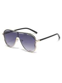 1pc Butterfly Shaped Personalized INS Style Fashion Large Frame Fashion Glasses - Multicolor - View 3