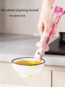 Triple-Function Anti-Scalding Bowl Gripping Clip, Non-Slip Tongs, Kitchen Plate Gripping Clip, Heat-Insulating Plate Lifting Clip, Bowl Gripping Tool - View 2