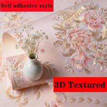 高品質免膠水自黏式壁紙，3D紋理撕貼式牆貼，適合居家裝飾 - 53cm(width) x 5m(length) per roll - View 14
